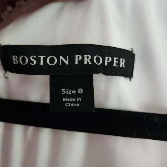 Nwt Boston Proper Elegant White Lace Dress - Picture 7 of 11